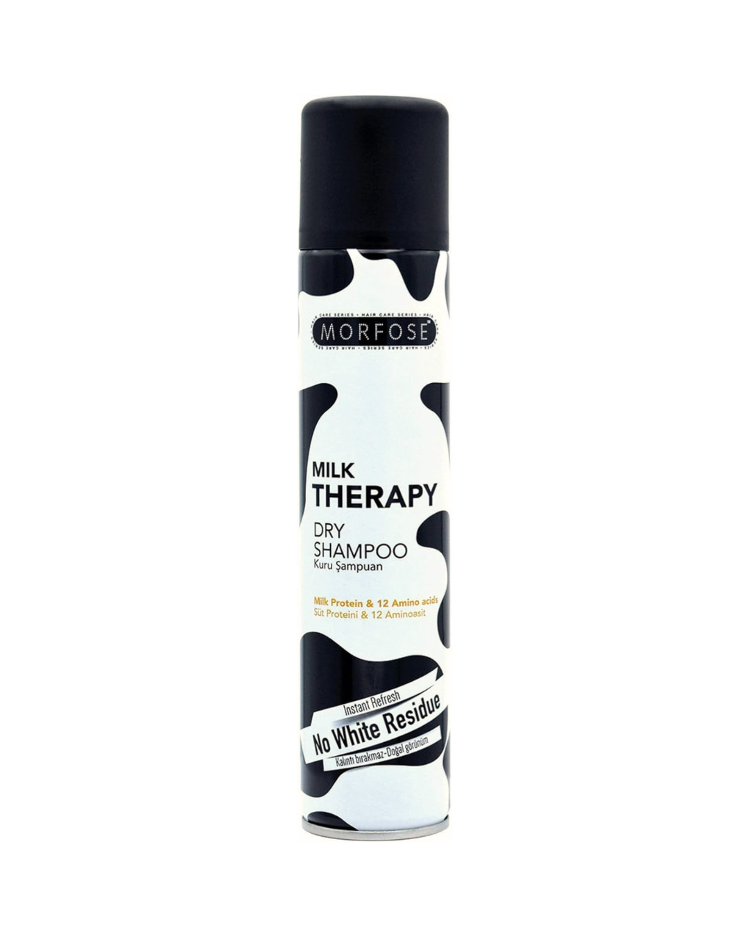 Morfose Milk Therapy dry shampoo bottle on a white background