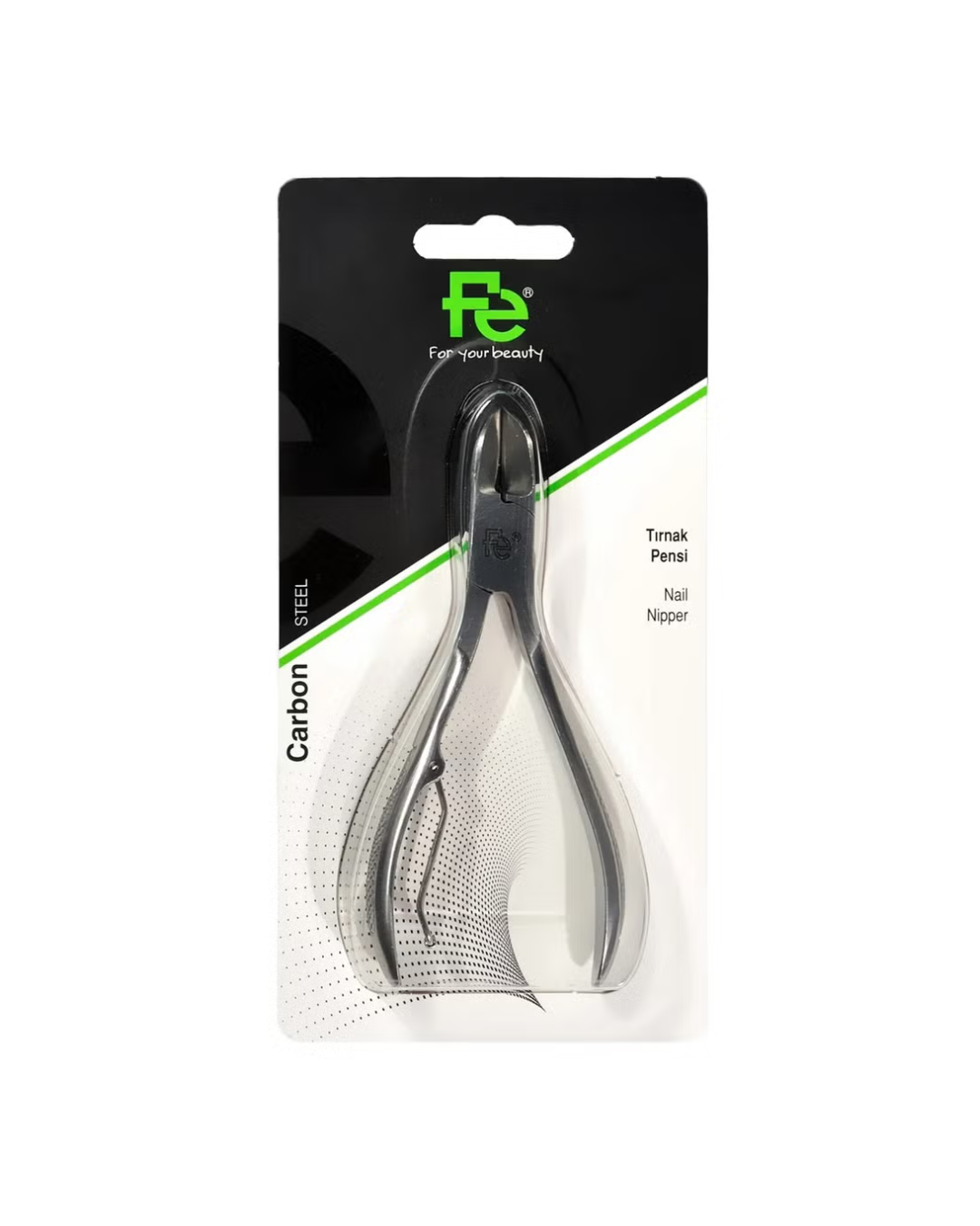 Nail clipper in packaging with FEE brand on a white background