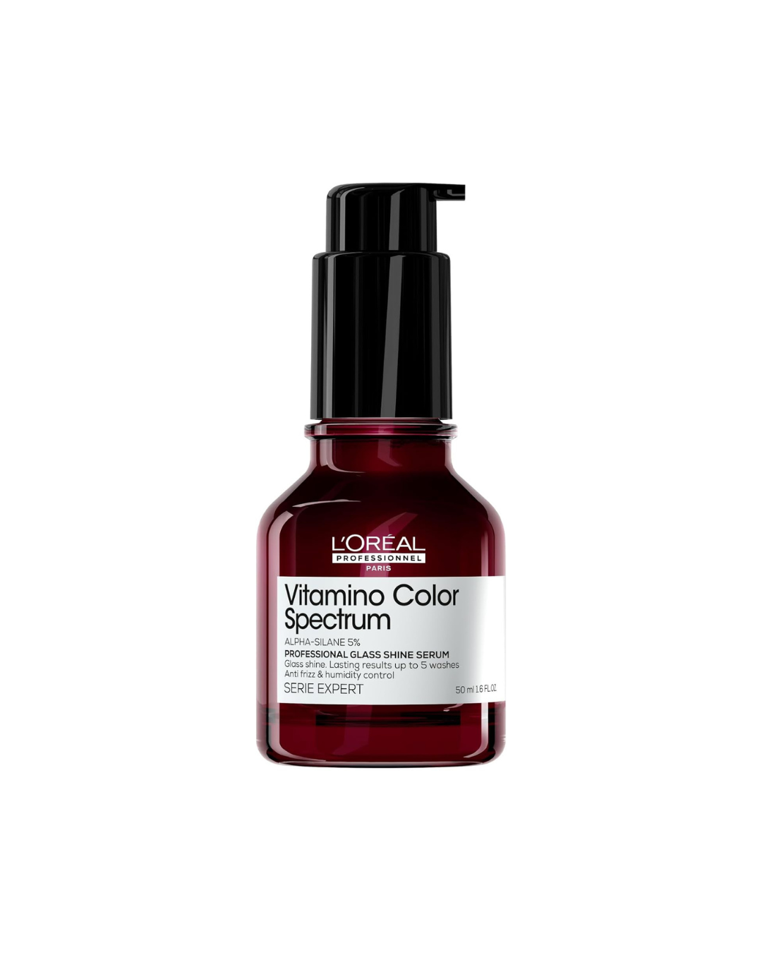 L'Oreal Vitamino Color Spectrum serum bottle on a white background