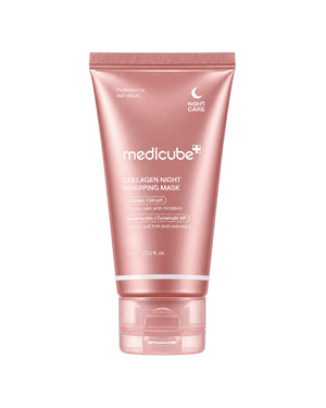 Medicube Collagen Night Wrapping Mask 75 ml overnight collagen face mask on white baclground