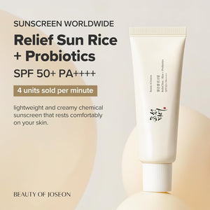 Beauty of Joseon Relief Sun Rice + Probiotics SPF50+ PA++++ 50 ml Korean sunscreen