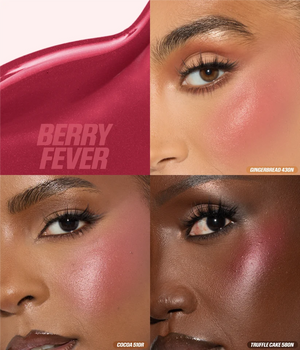 model with berry Huda Beauty Blush Filter Liquid Blush 4.5 ml soft-focus luminous liquid blush