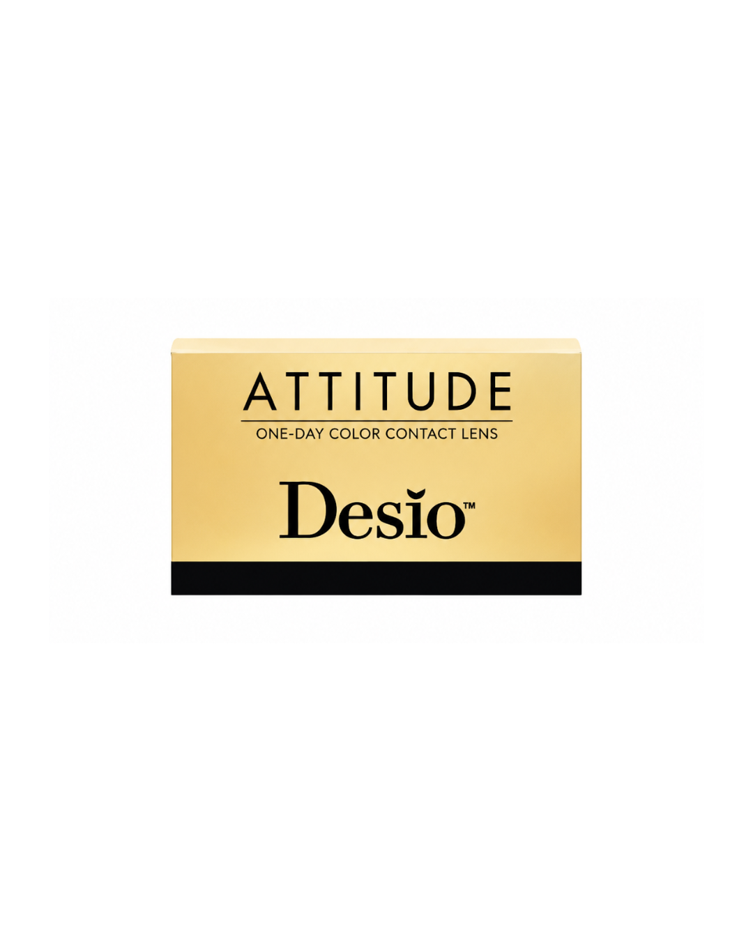 Desio Attitude contact lens packaging on a white background