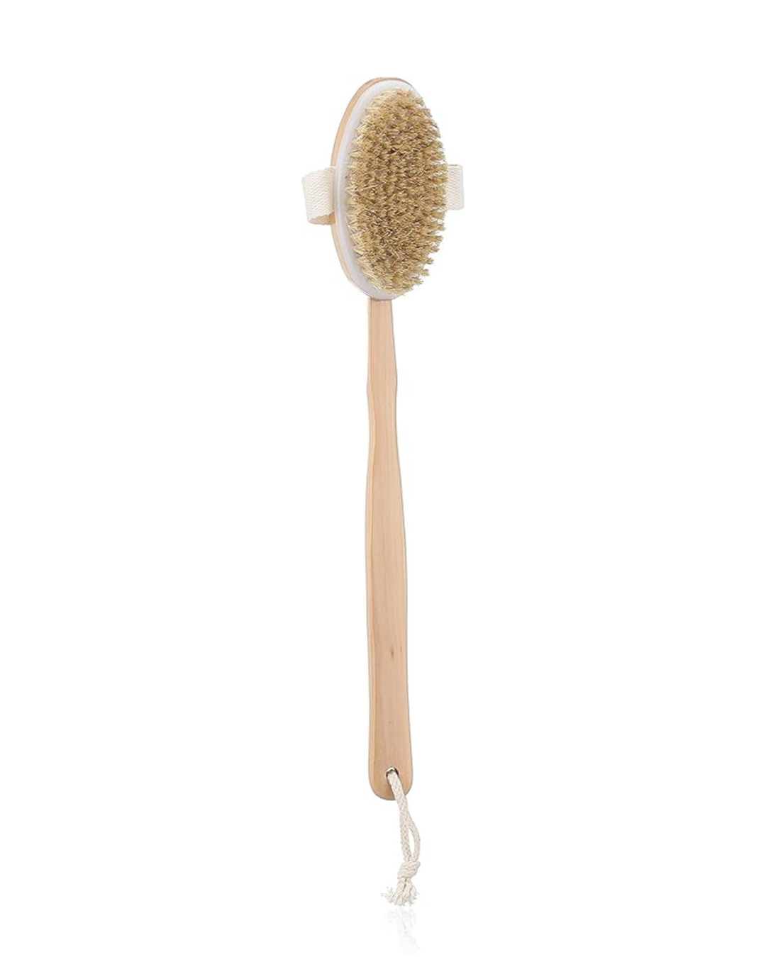 Body dry brush on a white background