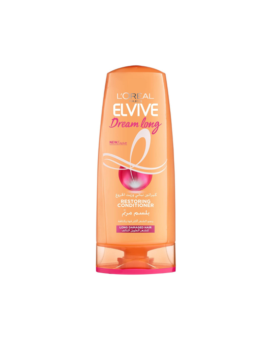 L'Oreal Elvive conditioner bottle on a white background