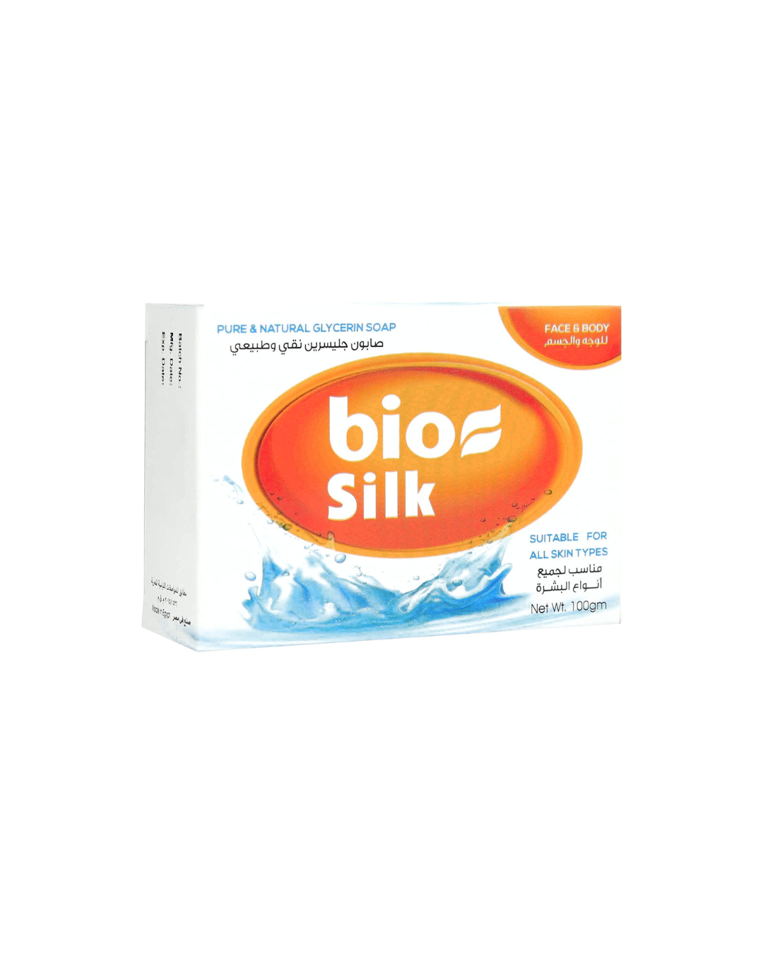 Bio Silk soap packaging on a white background