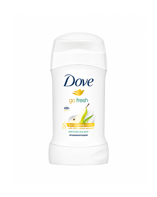 Dove go fresh deodorant stick on a white background