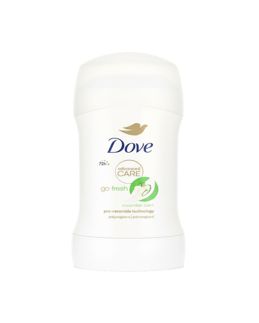 Dove deodorant stick on a white background