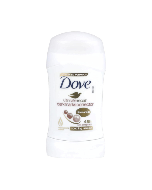Dove deodorant stick on a white background