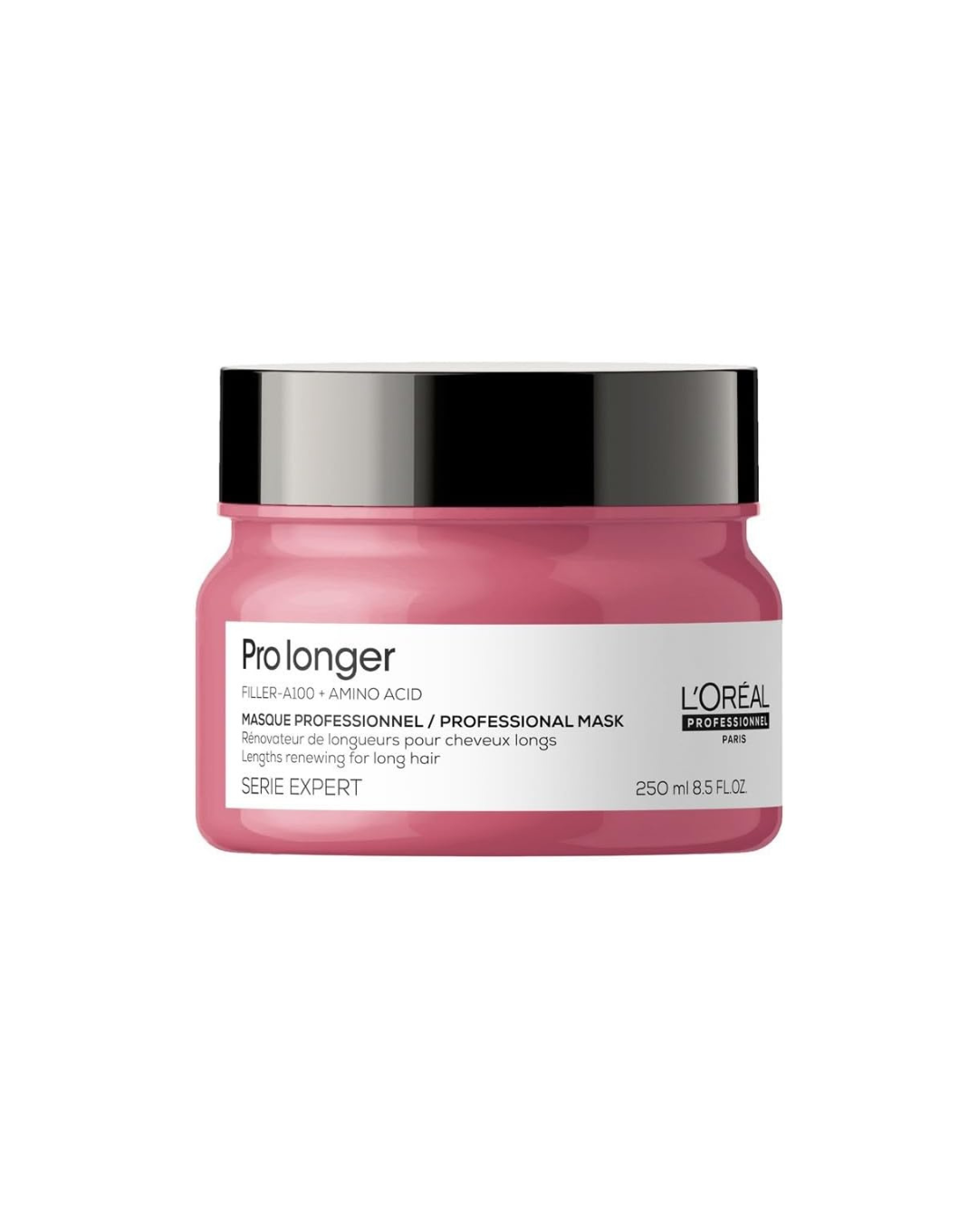 L'Oreal Professional hair mask jar on a white background