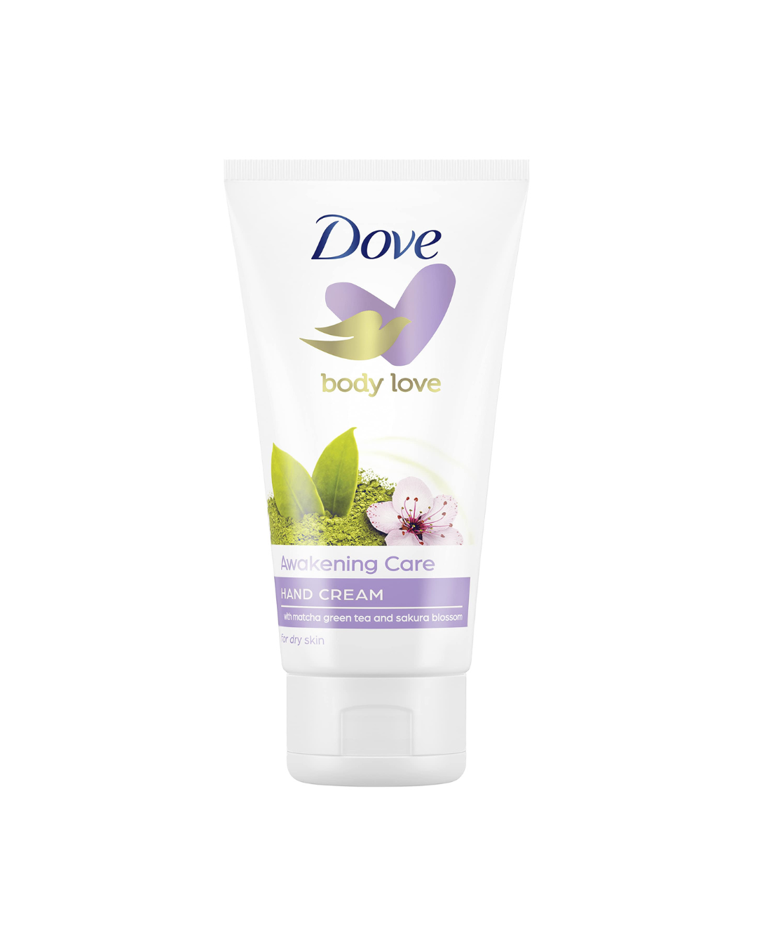 Dove hand cream product on a white background