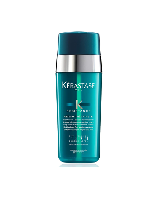 Kérastase Resistance serum bottle on a white background