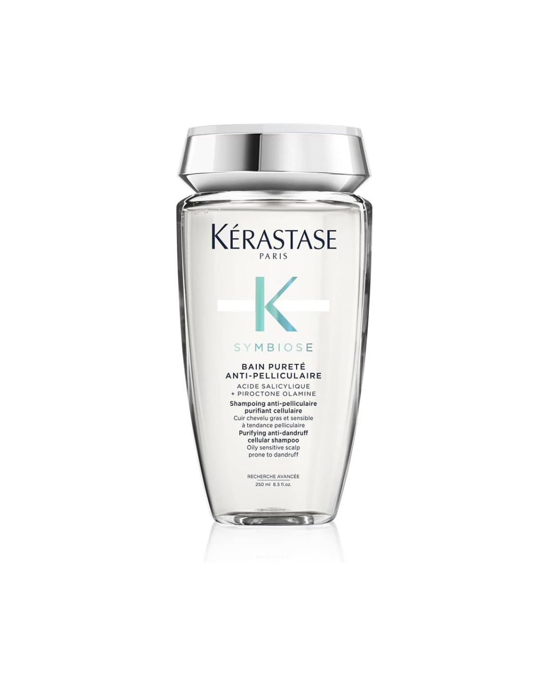 Kérastase shampoo bottle on a white background