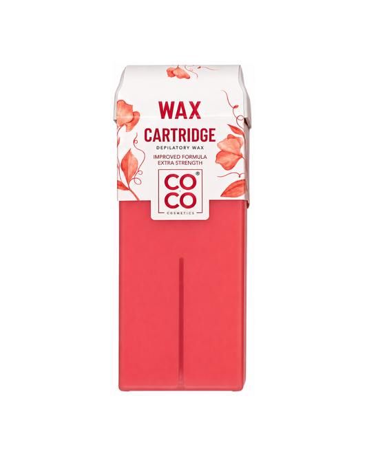 Red wax cartridge packaging with 'COCO' branding on a white background