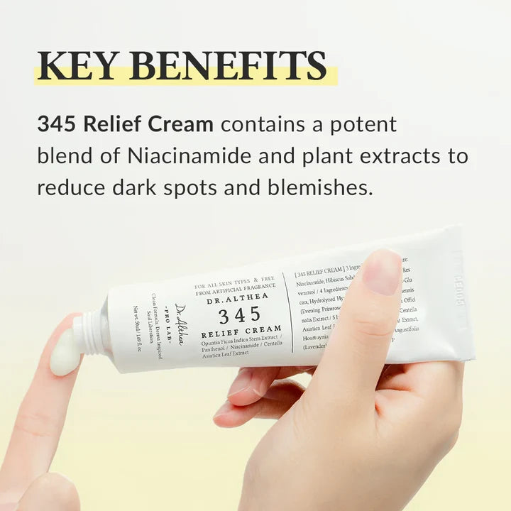 key benefits of Dr.Althea 345 Relief Cream 50 ml soothing barrier repair moisturizer