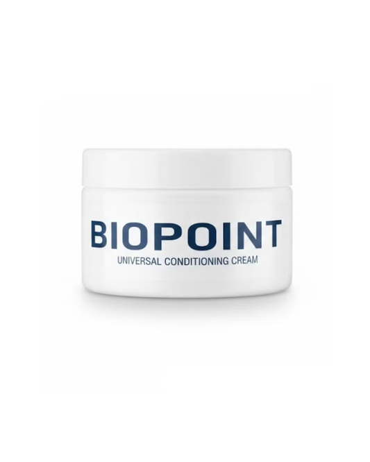 Biopoint universal conditioning cream jar on a white background
