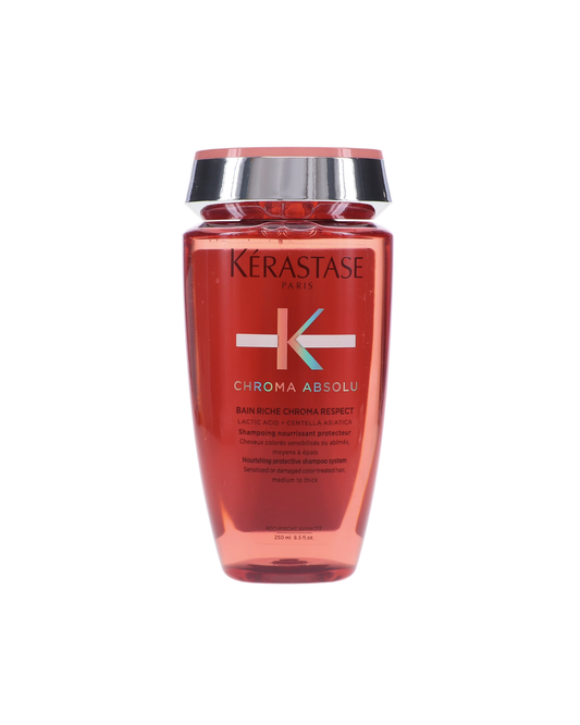 Kerastase Chroma Absolu hair care product bottle on a white background