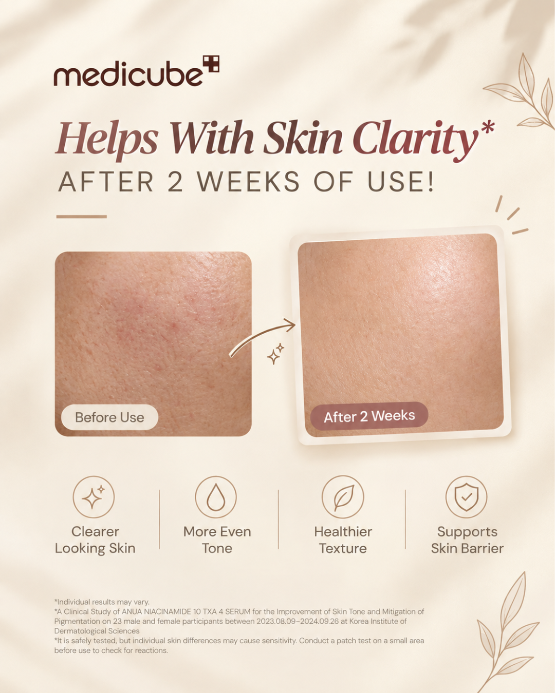 A pink and white instructional graphic 