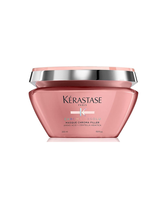Kerastase hair mask jar on a white background