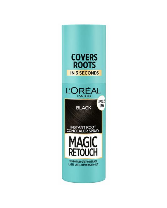 L'Oreal Paris Magic Retouch spray can on a white background
