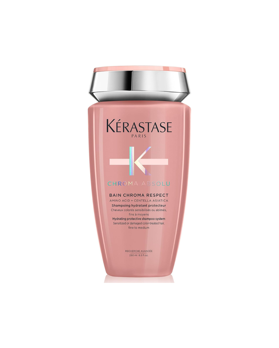 Kérastase shampoo bottle on a white background