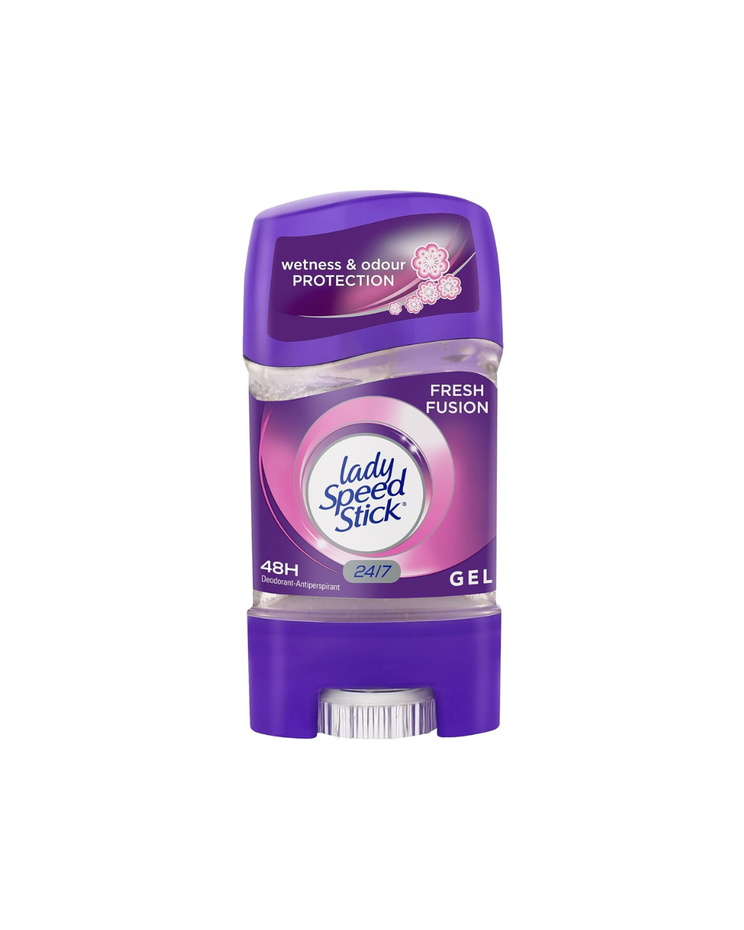 purple Lady speed stick deodorant on white background