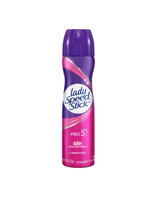 Ladyl Speed Stick deodorant spray bottle on a white background