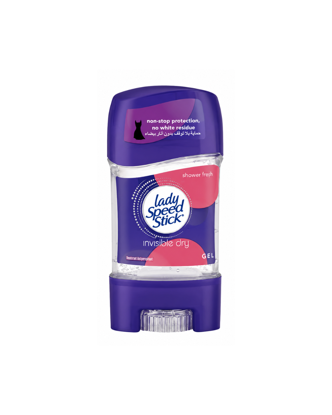 Purple Lady Speed Stick deodorant stick on a white background