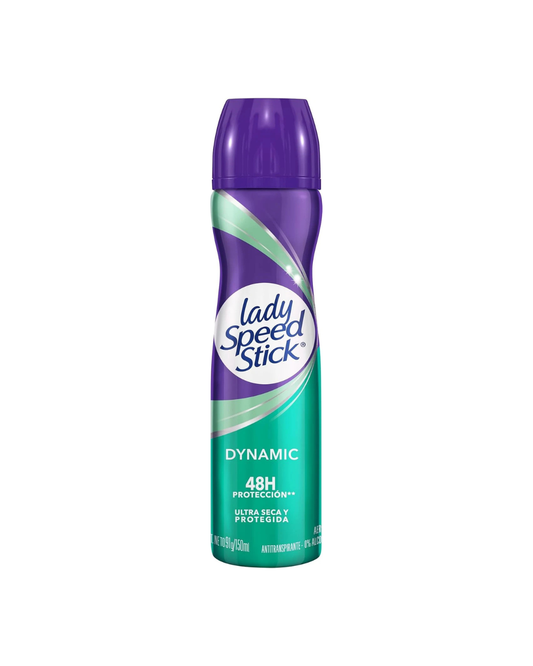 Ladyl Speed Stick deodorant spray can on a white background