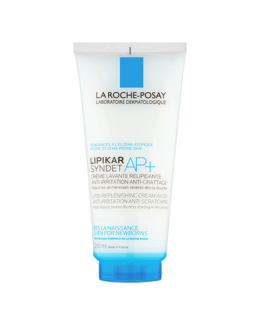 La Roche-Posay Lipikar Syndet AP+ cream tube on a white background