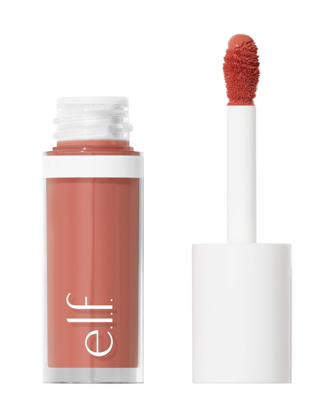 e.l.f. light liquid brown blush on white background