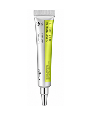 Celimax The Vita-A Retinal Shot Tightening Booster 15 ml retinal serum on white background