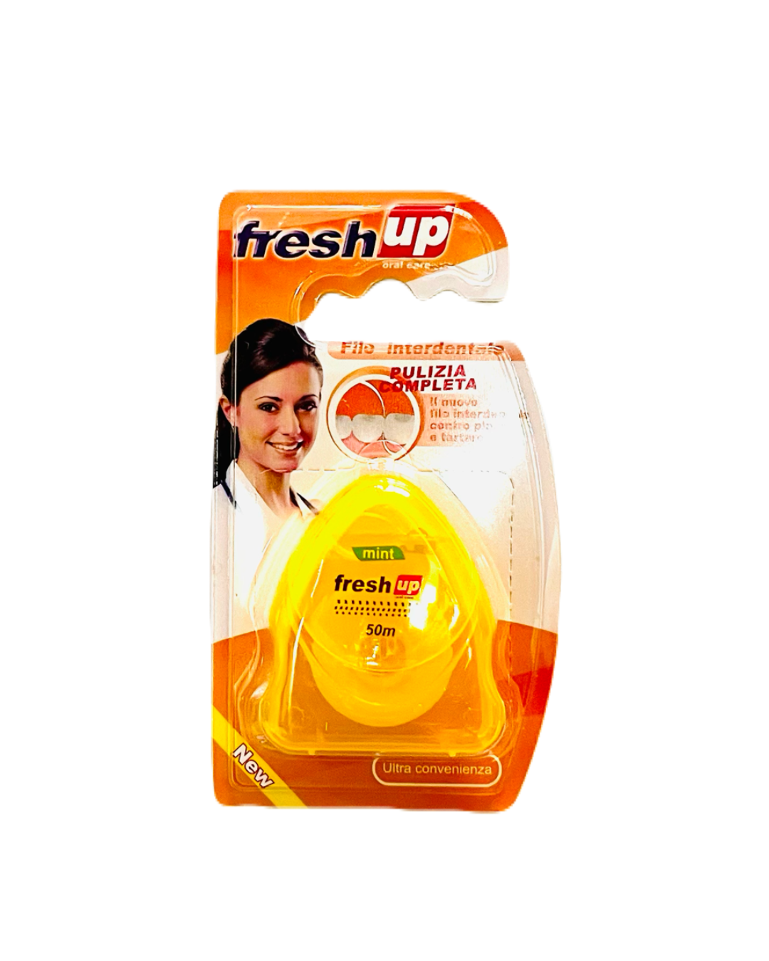 Packaged product with 'fresh up' branding on a white background
