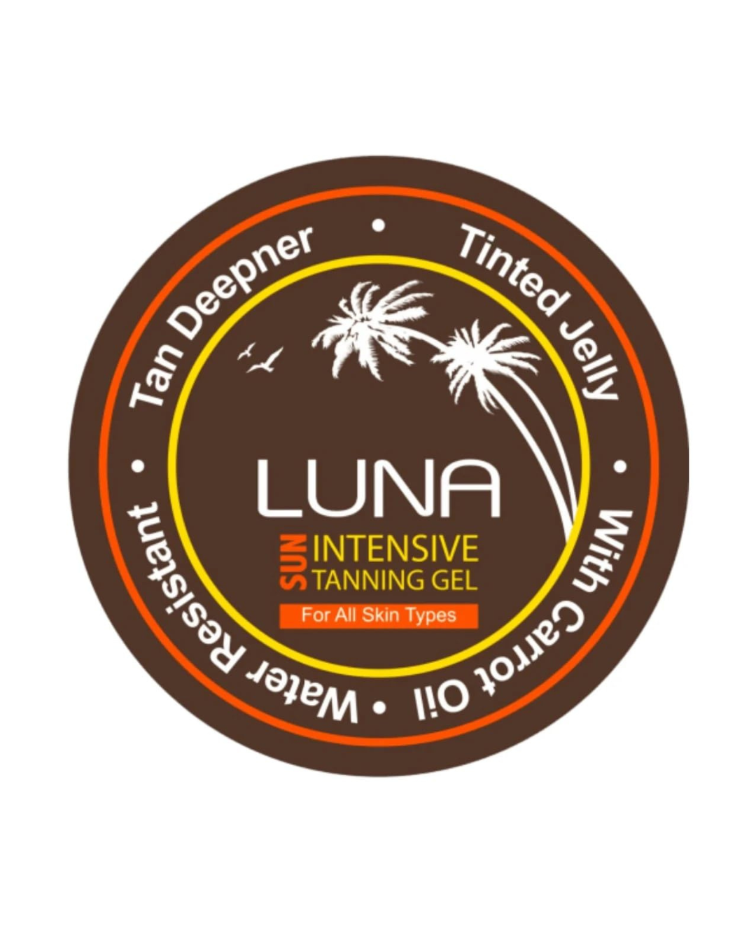 Luna Tanning lid on white background