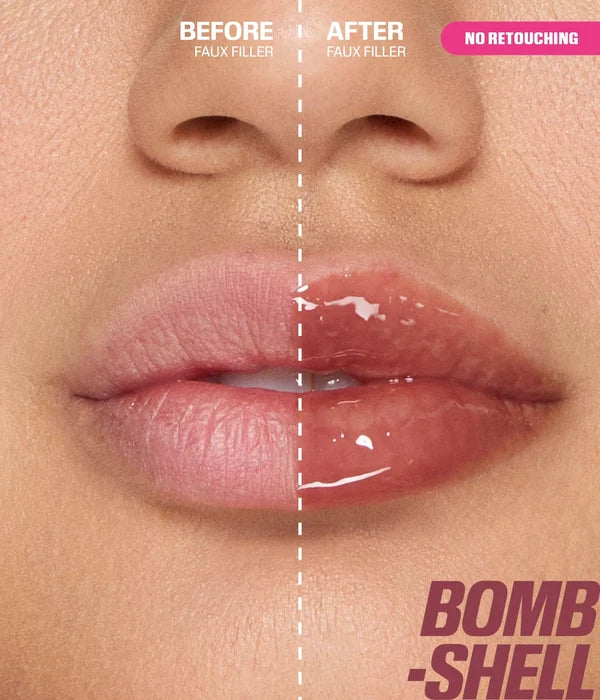 Huda Beauty FAUX FILLER Extra Shine Lip Gloss