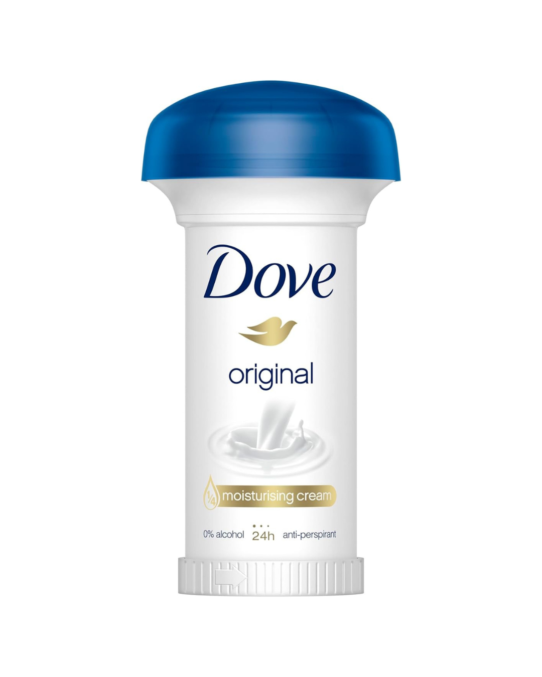 Dove deodorant stick on a white background