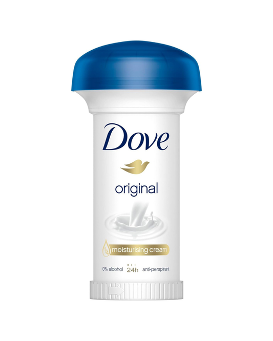 Dove deodorant stick on a white background