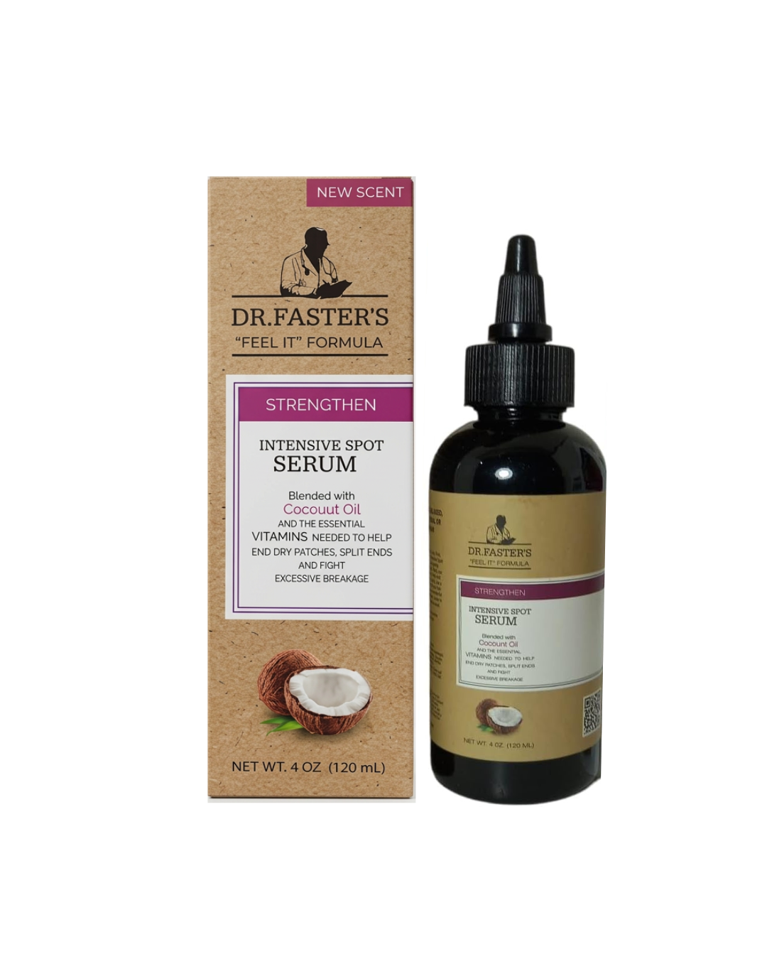 Dr. Faster's Intensive Spot Serum bottle and packaging on a white background
