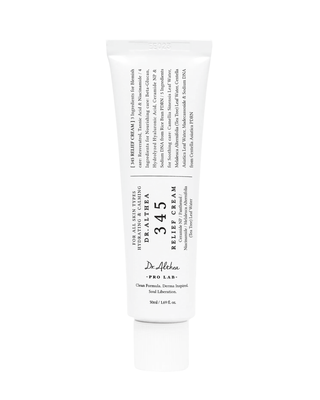 Dr.Althea 345 Relief Cream 50 ml soothing barrier repair moisturizer on white background
