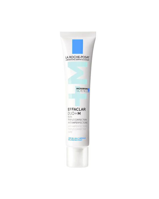 La Roche-Posay Effaclar Duo+M tube on a white background