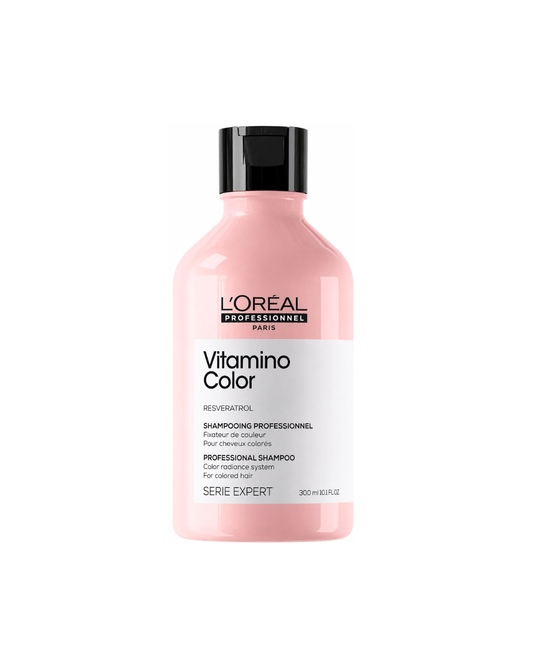 L'Oreal Vitamino Color shampoo bottle on a white background