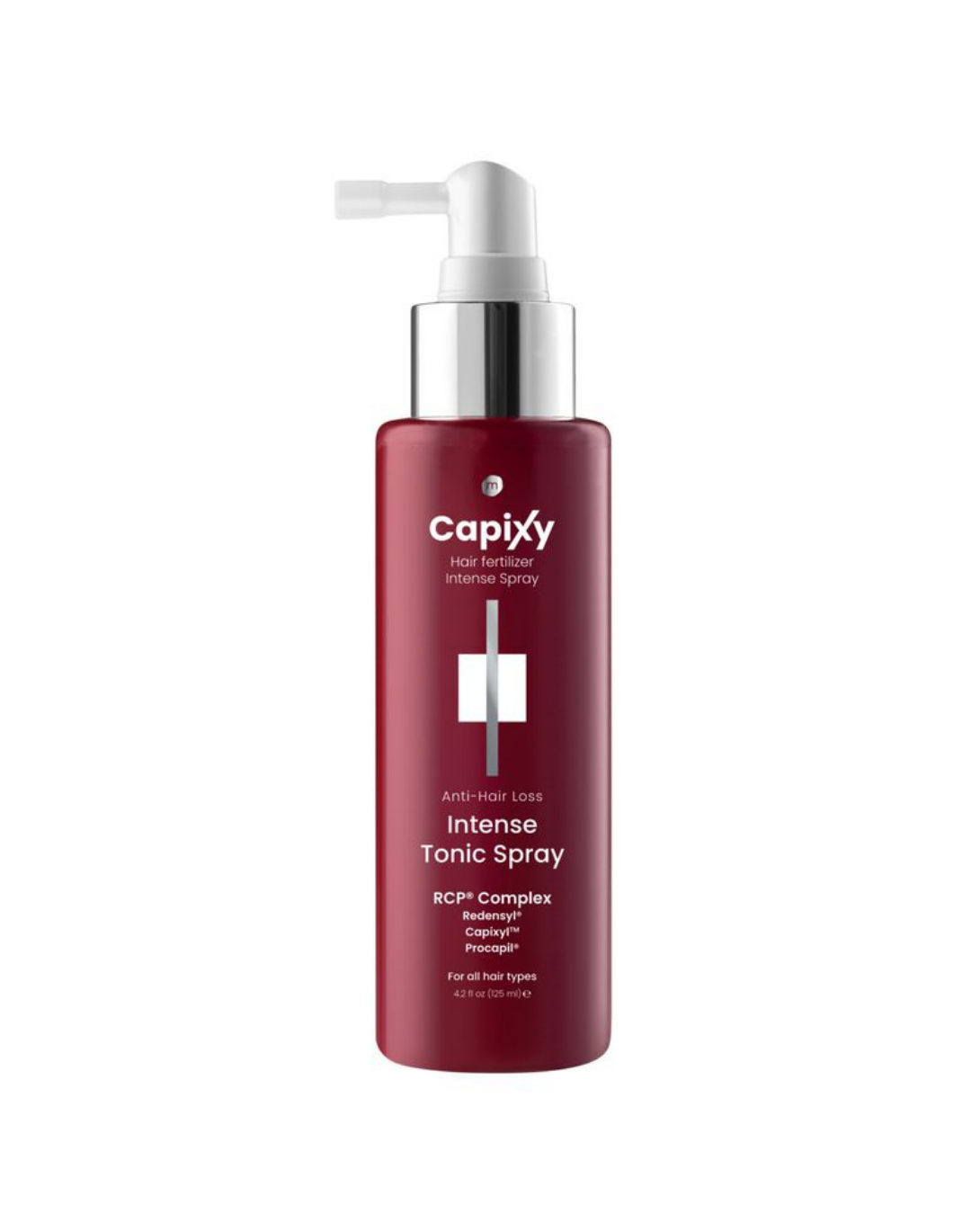Capixy Intense Tonic Spray bottle on a white background